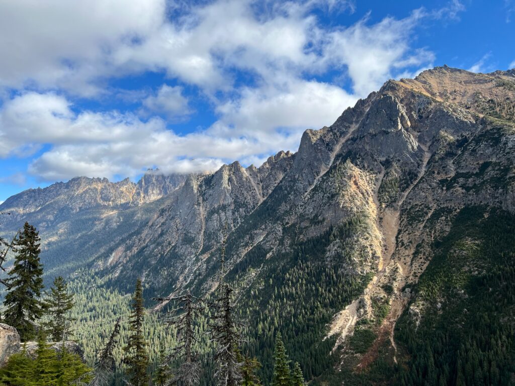Scenic view of Highway 20 through North Cascades National Park, Washington